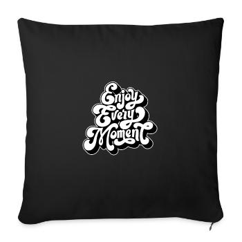 Proverbes philosophiques La sagesse de la vie Spruc - Housse de coussin décorative 45 x 45 cm - noir - Devant