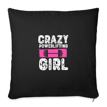 Fitness - Housse de coussin décorative 45 x 45 cm - noir - Devant