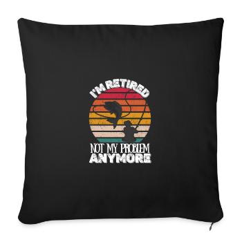 Ruhestand - Rente - Housse de coussin décorative 45 x 45 cm - noir - Devant