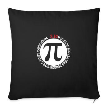 Funny Pi Day Spiral Pi Math for Pi Day 3.14 - Sofa pillowcase 17,3'' x 17,3'' (45 x 45 cm) - black - Front