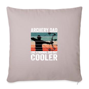 Arc et flèche Tir à l’arc Sport Archer S - Housse de coussin décorative 45 x 45 cm - taupe clair - Devant