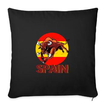 Spain Spanish Flag USA Mallorca Madrid Ameri - Sofa pillowcase 17,3'' x 17,3'' (45 x 45 cm) - black - Front