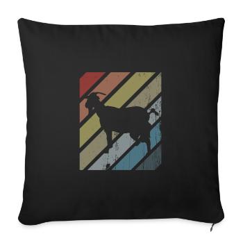 Goat - Sofa pillowcase 17,3'' x 17,3'' (45 x 45 cm) - black - Front