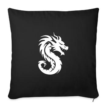 Tattoo Monster Dragon Style - Sofa pillowcase 17,3'' x 17,3'' (45 x 45 cm) - black - Front
