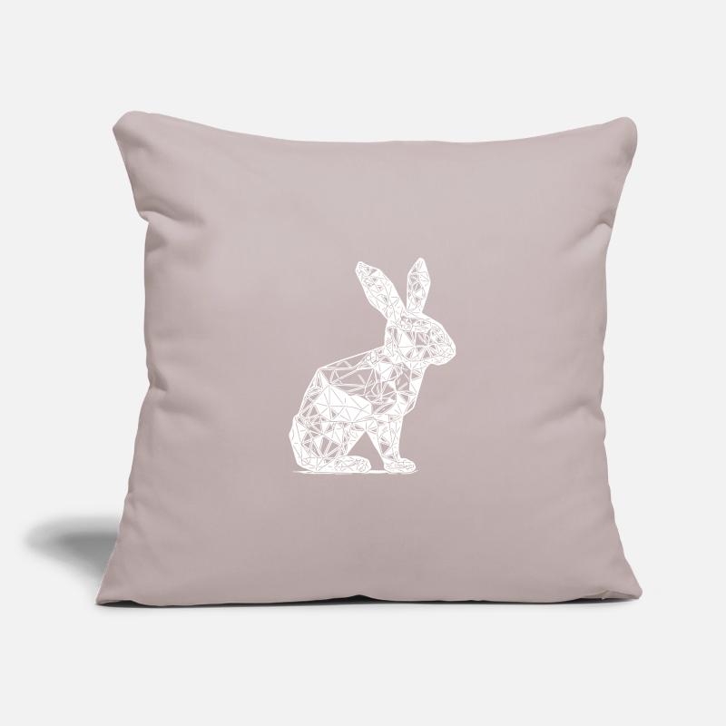 Geometric Lines Rabbit Rabbit Head Sofa pillowcase 17,3'' x 17,3'' (45 x 45 cm)