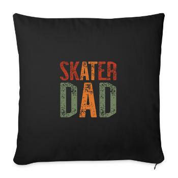Skateboarding Skateboard Design For Skateboarder - Sofa pillowcase 17,3'' x 17,3'' (45 x 45 cm) - black - Front