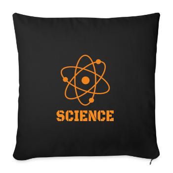 Physics: Science Atom - Sofakissenbezug 45 x 45 cm - Schwarz - Vorne