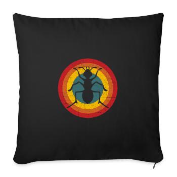 Ant - Sofa pillowcase 17,3'' x 17,3'' (45 x 45 cm) - black - Front