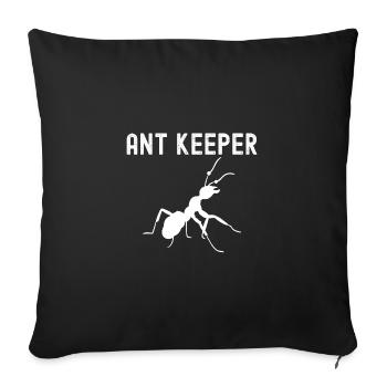 Ant - Sofa pillowcase 17,3'' x 17,3'' (45 x 45 cm) - black - Front