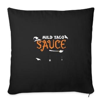 Mild Taco Sauce - Halloween - Sofakissenbezug 45 x 45 cm - Schwarz - Vorne
