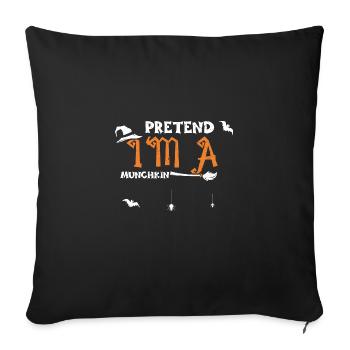 Fais semblant d’être un Munchkin - Halloween - Housse de coussin décorative 45 x 45 cm - noir - Devant