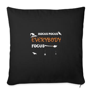 Hocus Pocus Everybody Focus - Sofakissenbezug 45 x 45 cm - Schwarz - Vorne