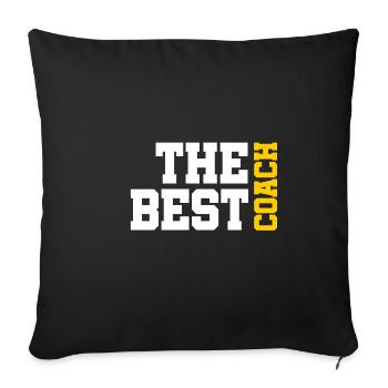 The best coach - Sofa pillowcase 17,3'' x 17,3'' (45 x 45 cm) - black - Front