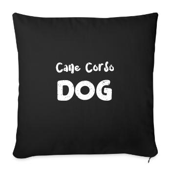 Cane Corso Dog - Dogs - Sofa pillowcase 17,3'' x 17,3'' (45 x 45 cm) - black - Front