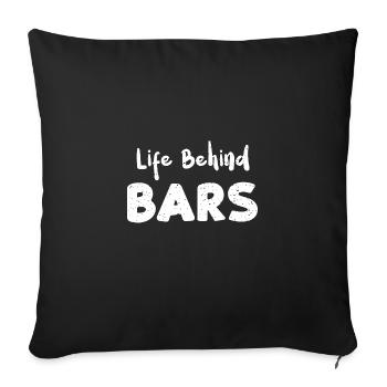 Life Behind Bars - Bicycle - Sofakissenbezug 45 x 45 cm - Schwarz - Vorne