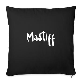 Mastiff - Dogs - Sofa pillowcase 17,3'' x 17,3'' (45 x 45 cm) - black - Front