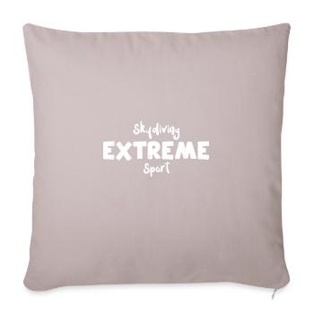 Parachutisme Sport Extrême - Loisirs - Housse de coussin décorative 45 x 45 cm - taupe clair - Devant