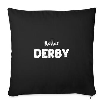 Roller Derby - Sports - Housse de coussin décorative 45 x 45 cm - noir - Devant