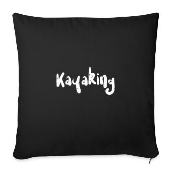 Kayak - Kayak - Housse de coussin décorative 45 x 45 cm - noir - Devant