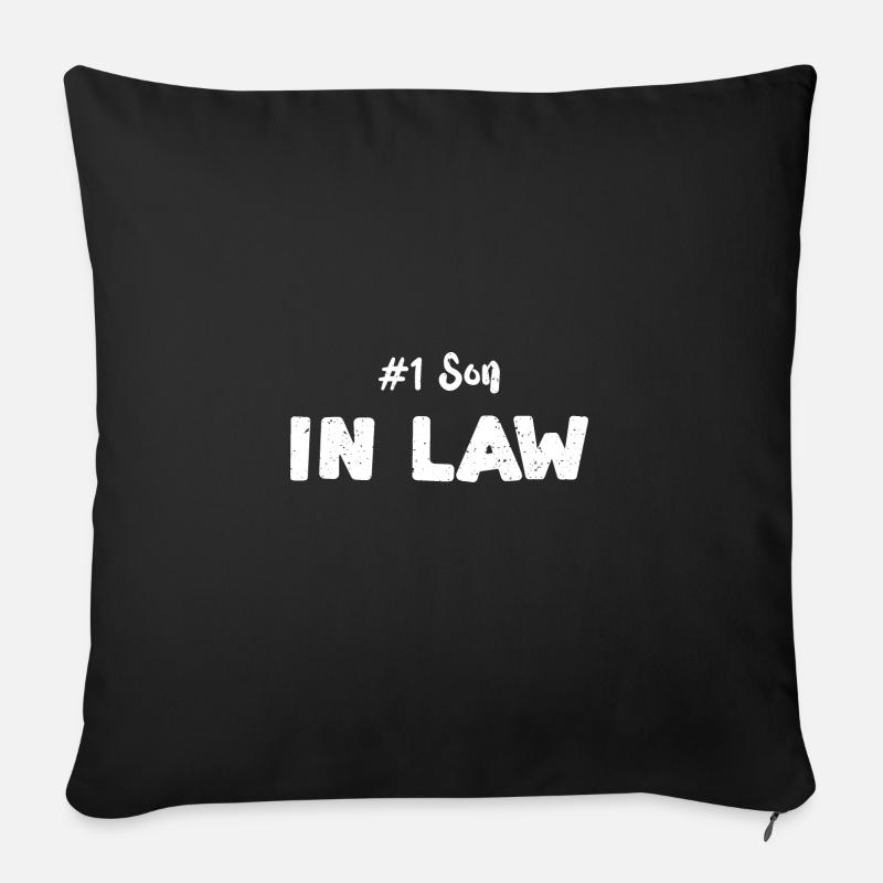 #1 Son In Law - Son - Sofakissenbezug 45 x 45 cm - Schwarz