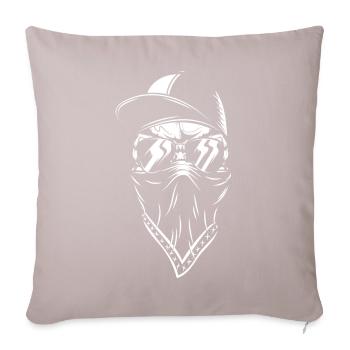 totenkopf 08 gaming hip hop gangster fighter thug - Housse de coussin décorative 45 x 45 cm - taupe clair - Devant