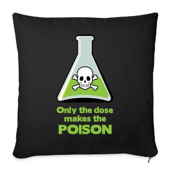 Poison - Housse de coussin décorative 45 x 45 cm - noir - Devant