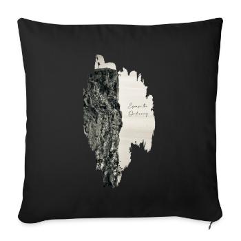 Escape the Ordinary (extrait) - Housse de coussin décorative 45 x 45 cm - noir - Devant