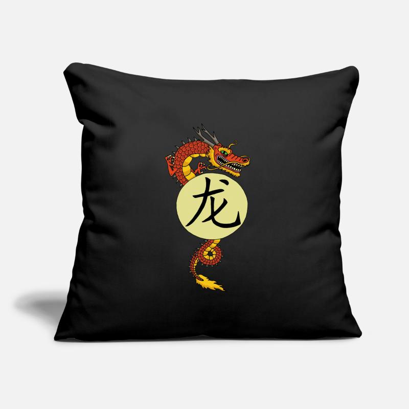Chinesischer Roter Drache Sofakissenbezug 45 x 45 cm