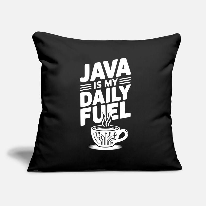Java ist mein täglicher Treibstoff Sofakissenbezug 45 x 45 cm