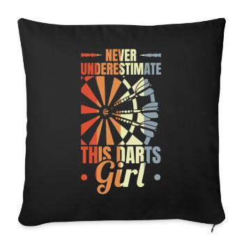 Kickboxeur drôle - Housse de coussin décorative 45 x 45 cm - noir - Devant