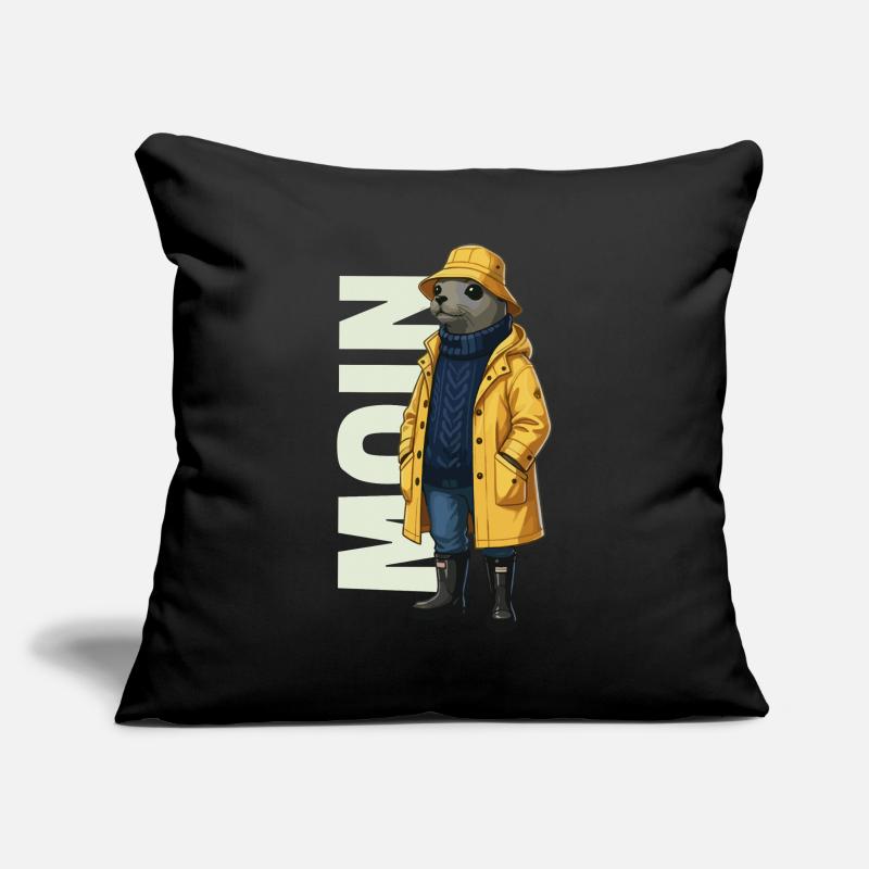 Seal Moin – Conception d’imperméable Housse de coussin décorative 45 x 45 cm