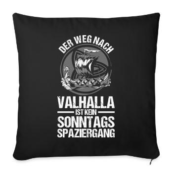 Medieval Shield Wall Medieval Market Viking - Sofa pillowcase 17,3'' x 17,3'' (45 x 45 cm) - black - Front