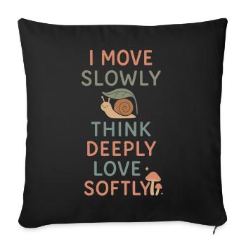 Neurodivergent introvert - Sofa pillowcase 17,3'' x 17,3'' (45 x 45 cm) - black - Front
