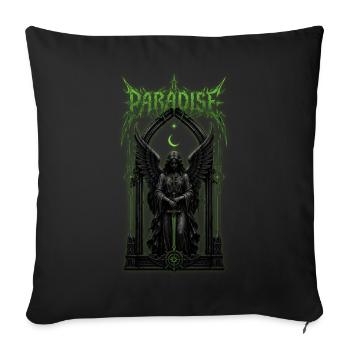 Gothic Angel Dark Paradise Metal - Sofa pillowcase 17,3'' x 17,3'' (45 x 45 cm) - black - Front
