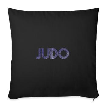 judo - Sofa pillowcase 17,3'' x 17,3'' (45 x 45 cm) - black - Front