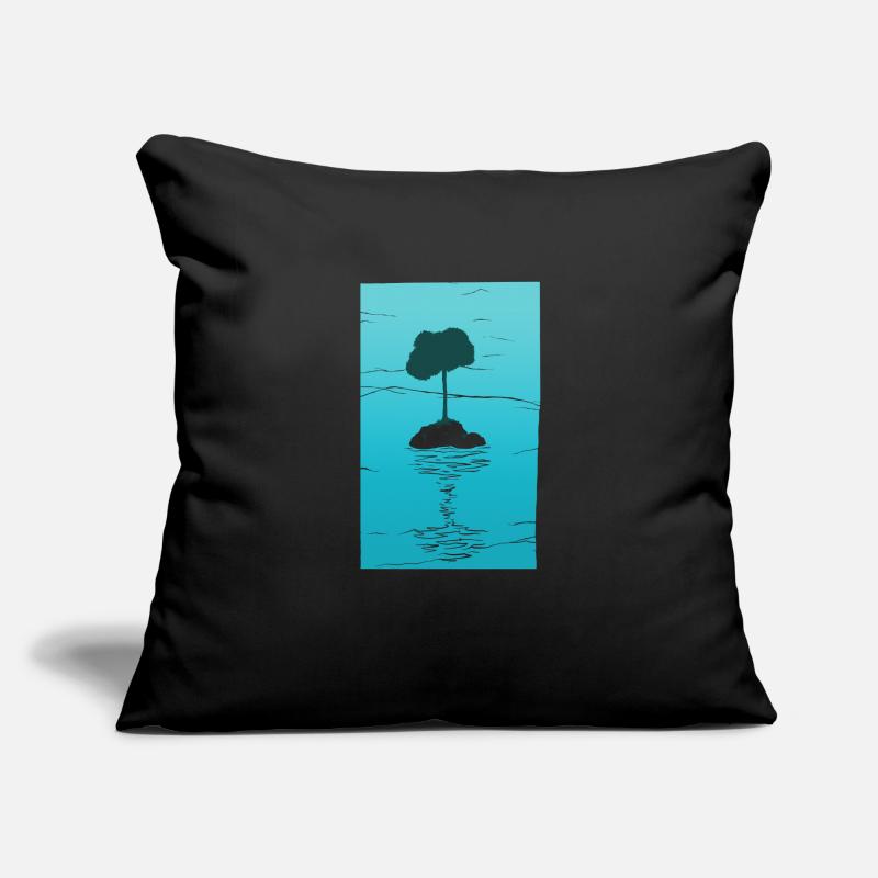 Island with tree Sofa pillowcase 17,3'' x 17,3'' (45 x 45 cm)