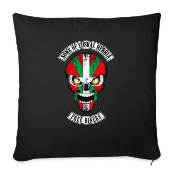 sons of euskal herria - Sofa pillowcase 17,3'' x 17,3'' (45 x 45 cm) - black - Front