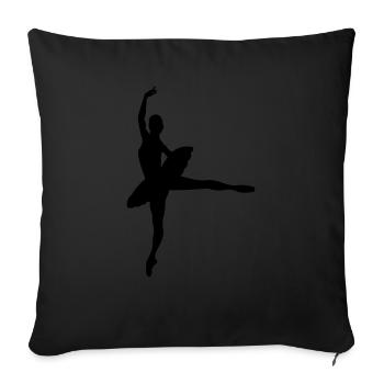 ballerina - Housse de coussin décorative 45 x 45 cm - noir - Devant