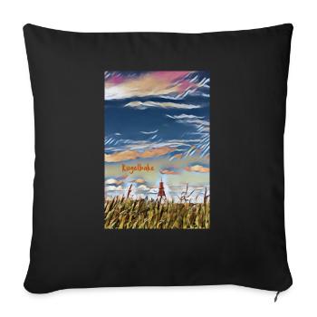 Kugelbake - Sofa pillowcase 17,3'' x 17,3'' (45 x 45 cm) - black - Front