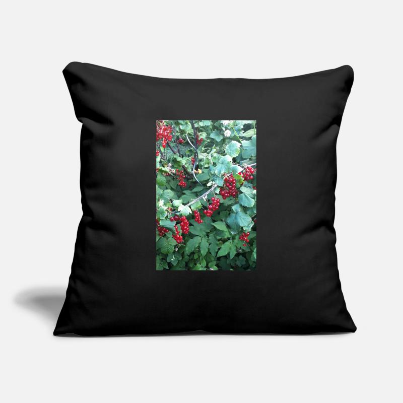 Red currants on shrub Sofa pillowcase 17,3'' x 17,3'' (45 x 45 cm)