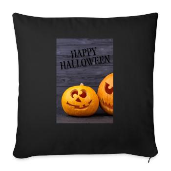 Happy Halloween - Sofakissenbezug 45 x 45 cm - Schwarz - Vorne