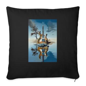Rhapsodie du désert - Housse de coussin décorative 45 x 45 cm - noir - Devant