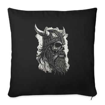 Viking Warrior Valhalla Norse Warrior - Sofa pillowcase 17,3'' x 17,3'' (45 x 45 cm) - black - Front