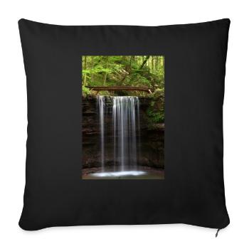 HÖRSCHBACH NEAR MURRHARDT - Sofa pillowcase 17,3'' x 17,3'' (45 x 45 cm) - black - Front