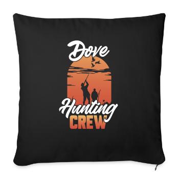 Pigeon Hunter, Pigeon Hunting, Pigeons - Sofa pillowcase 17,3'' x 17,3'' (45 x 45 cm) - black - Front