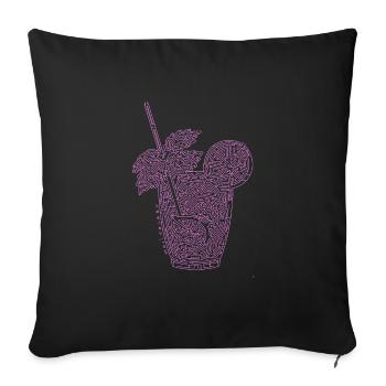 Laby Mojito Neon - Sofakissenbezug 45 x 45 cm - Schwarz - Vorne