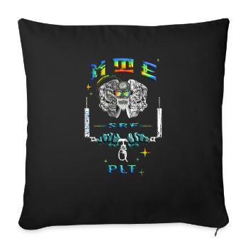 Kitesurfpilot - Sofakissenbezug 45 x 45 cm - Schwarz - Vorne