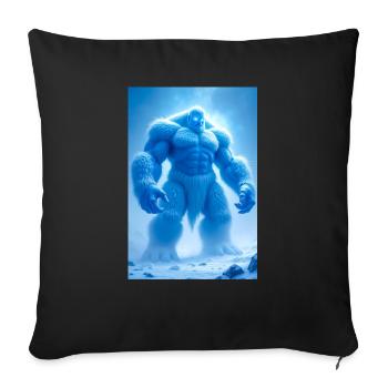 Jötunn Anciens géants opposant des dieux dans la mythologie nordique - Housse de coussin décorative 45 x 45 cm - noir - Devant