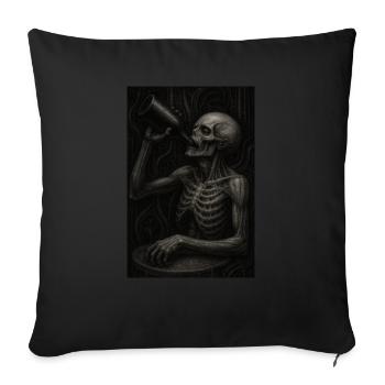 Sucht - Sofakissenbezug 45 x 45 cm - Schwarz - Vorne