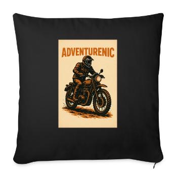 Shirt Adventurenic - Sofa pillowcase 17,3'' x 17,3'' (45 x 45 cm) - black - Front